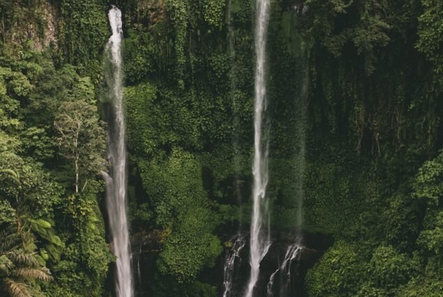 cascading waterfalls